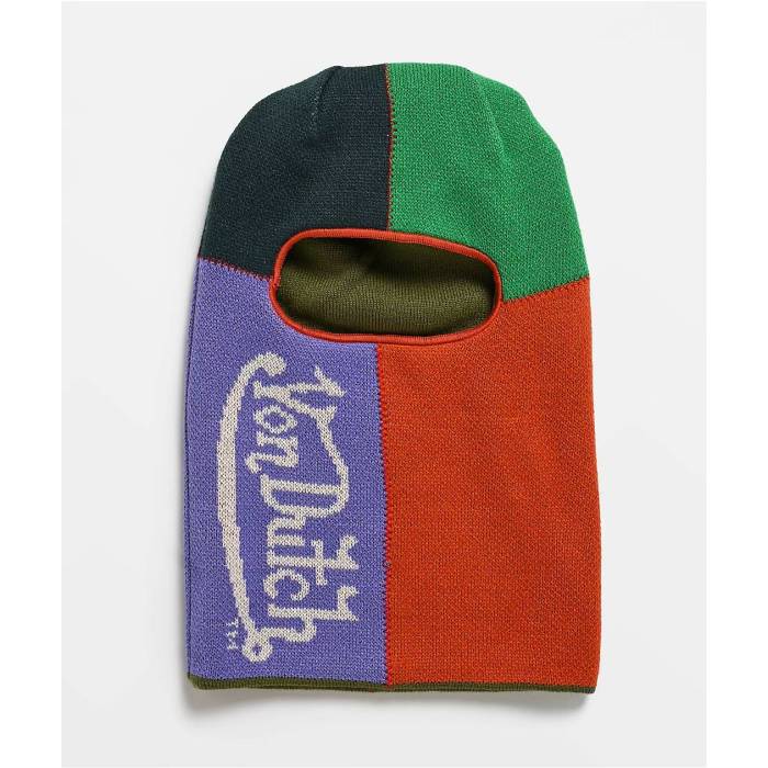 フォンダッチ Von Dutch 【 Quad Lilac Orange \u0026 Green Balaclava Men\u0027s Multicolor 】 orange 橙・オレンジ色 green 緑・緑であること メンズ