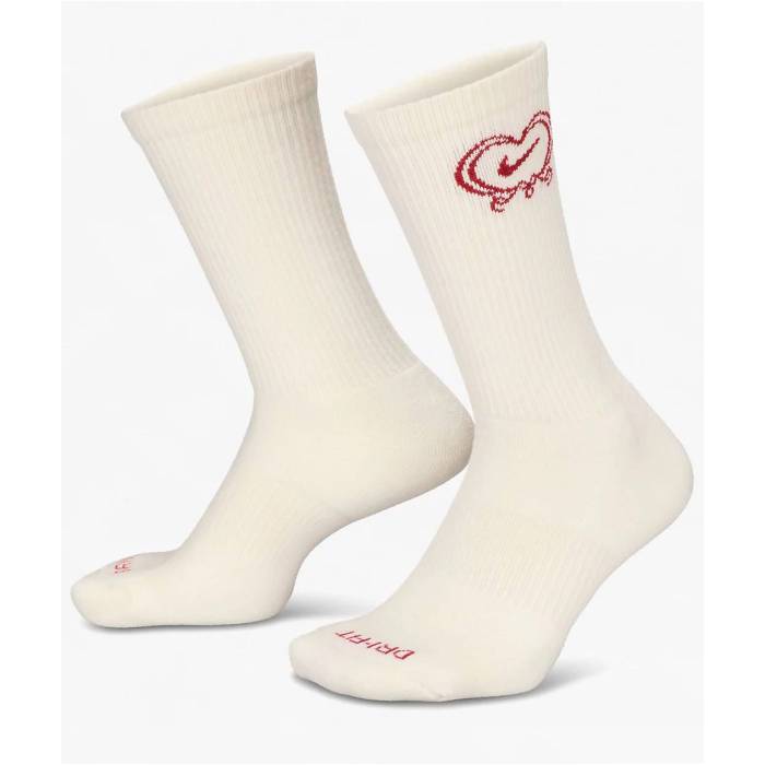 ナイキ Nike 【 Everyday Vday Off White Crew Socks Men's Natural 】 白色 ホワイト クルー ソックス・靴下 メンズ ナチュラル｜スニケス