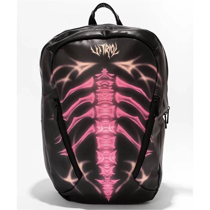 【★百貨店SALE★6/11真夜中2時迄】Vitriol 【 Vertebra Black Backpack Men\u0027s Black 】 黒いこと 黒いこと うしろ側容器に並べる 御徒面子 背嚢 メンズ 黒いこと 黒いこと