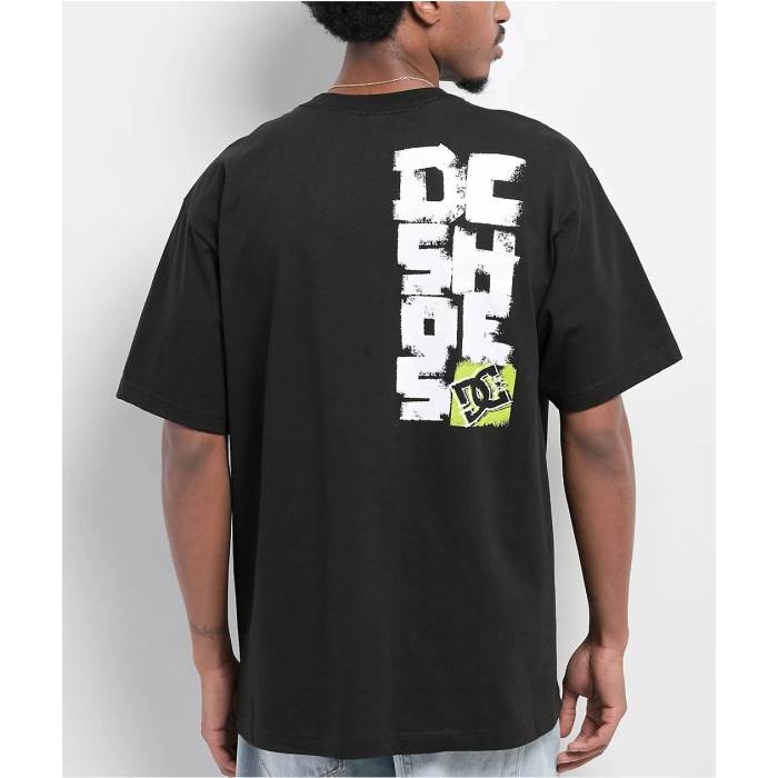 ディーシー Dc 【 Dirt Track Black T-Shirt Men's Multicolor 】 トラック 黒色 ブラック Tシャツ メンズ