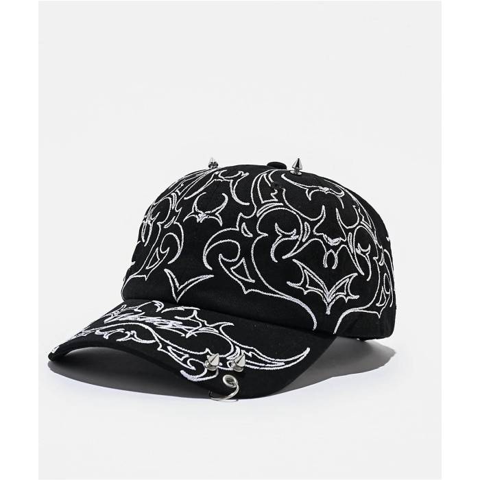 Vitriol 【 Spiked Black Strapback Hat Men's Black 】 黒色 ブラック メンズ 黒色 ブラック