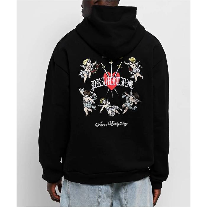 プリミティブ Primitive 【 Triumph Black Heavyweight Hoodie Men's Multicolor 】 黒色 ブラック フーディー パーカー メンズ