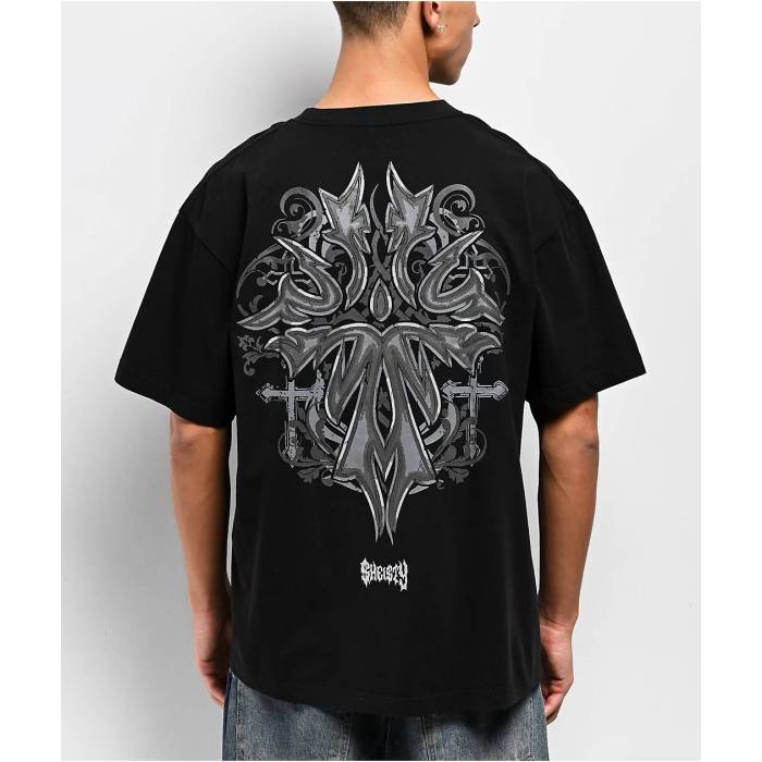 【★百貨店SALE★6/11真夜中2時迄】$Hei$Ty 【 Sheisty Pendant Black T-Shirt Men\u0027s Black 】 黒いこと 黒いこと ティーシャツ メンズ 黒いこと 黒いこと