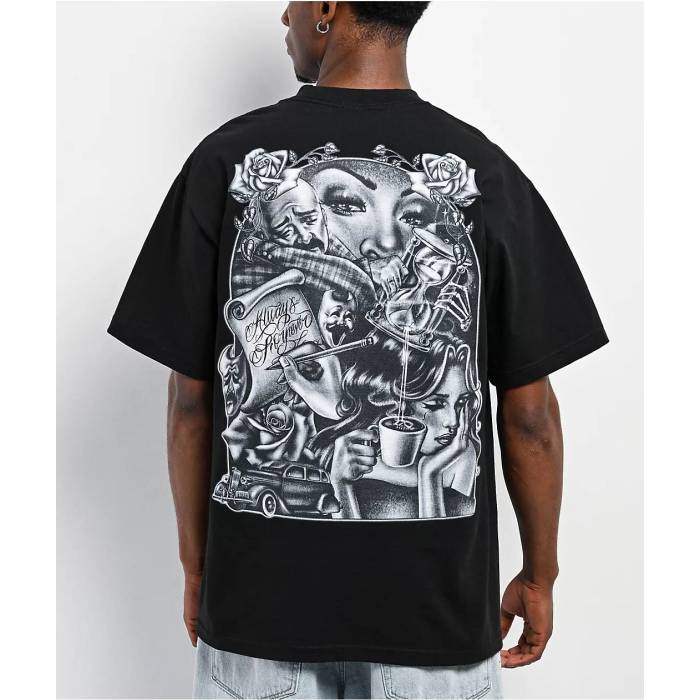 Hey Ruca 【 Always And Forever Black T-Shirt Men's Black 】 黒色 ブラック Tシャツ メンズ 黒色 ブラック