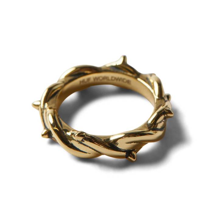 ハフ Huf 【 Thorn Gold Ring Men's Gold 】 ゴールド メンズ ゴールド|スニケス