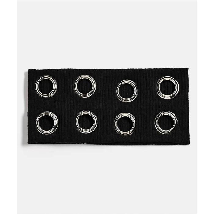 Igou 【 Grommet Black Headband Women's Black 】 黒色 ブラック ヘッドバンド レディース 黒色 ブラック