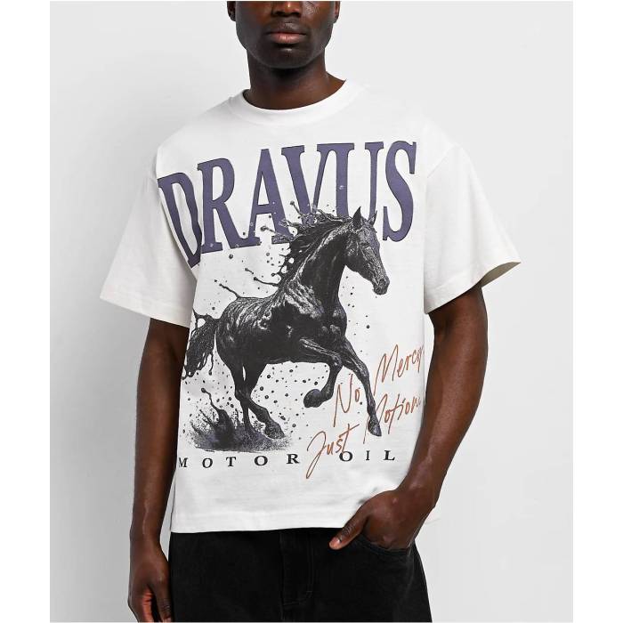 【★百貨店SALE★6/11真夜中2時迄】Dravus 【 Mercy Off White Boxy T-Shirt Men\u0027s White 】 白いこと 白いこと ティーシャツ メンズ 白いこと 白いこと