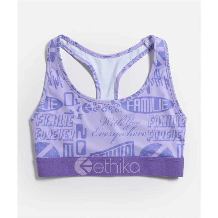 【★百貨店SALE★6/11真夜中2時迄】エシカ Ethika 【 Baby Girl Sports Bra Women\u0027s Purple 】 レディース Purple 紫・パープル