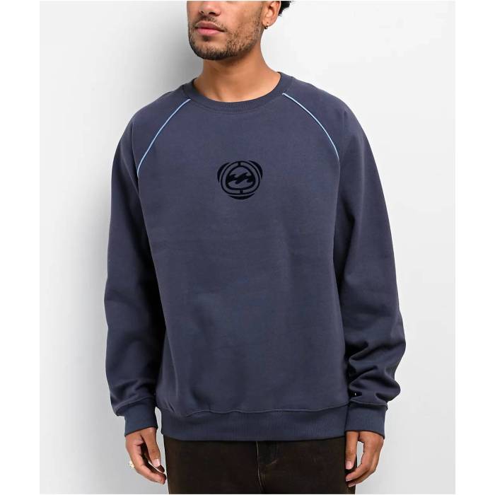 【★百貨店SALE★6/11十二時2時迄】散らし広告ボン Billabong 【 Bio Blue Crewneck Sweatshirt Men\u0027s Navy 】 青み 青色 汗水 調教師 メンズ 紺色 米国海軍