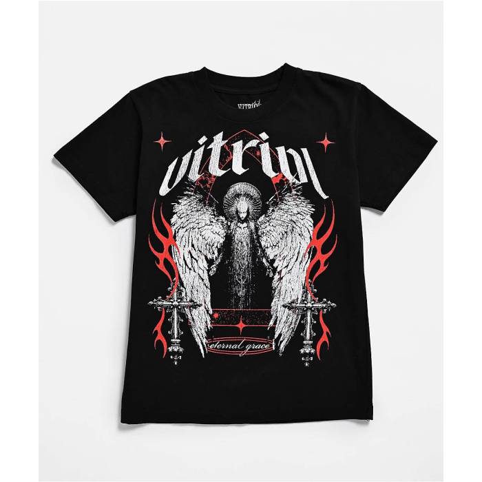 Vitriol 【 Kids Eternal Grace Black T-Shirt Kids' Black 】 黒色 ブラック Tシャツ 黒色 ブラック