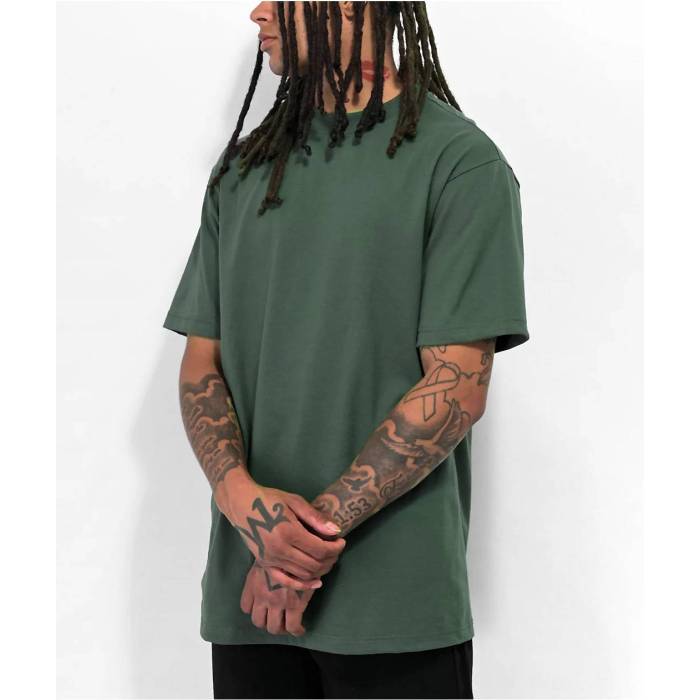 Shaka Wear 【 Max Heavyweight Moss Green T-Shirt Men\u0027s Green 】 マックス green 緑・緑であること プルオーバー メンズ green 緑・緑であること