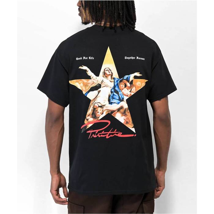 プリミティブ Primitive 【 Open Arms Black T-Shirt Men's Black 】 黒色 ブラック Tシャツ メンズ 黒色 ブラック