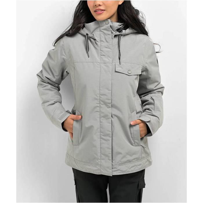 ロキシー Roxy 【 Billie Grey 10K Snowboard Jacket Women's Grey 】 灰色 グレー Jacket ジャケット レディース 灰色 グレー