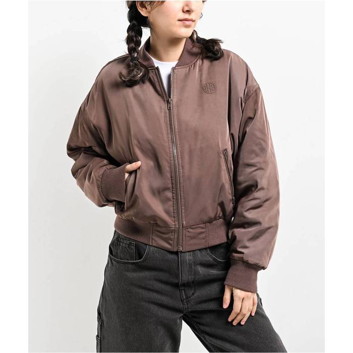 Ninth Hall 【 Orion Brown Bomber Jacket Women's Brown 】 オリオン 茶色 ブラウン Jacket ジャケット レディース 茶色 ブラウン