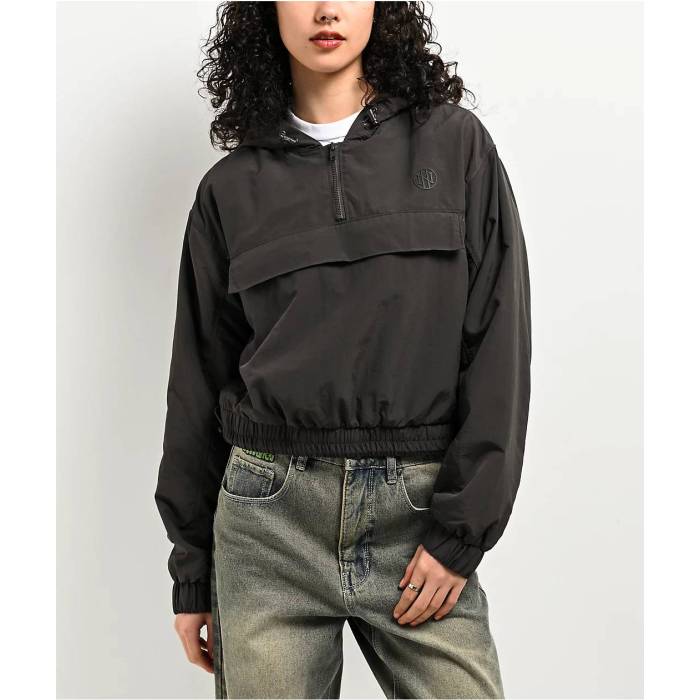 Ninth Hall 【 Iris Washed Black Windbreaker Jacket Women's Black 】 黒色 ブラック ウィンドブレーカー Jacket ジャケット レディース 黒色 ブラック 11,880円