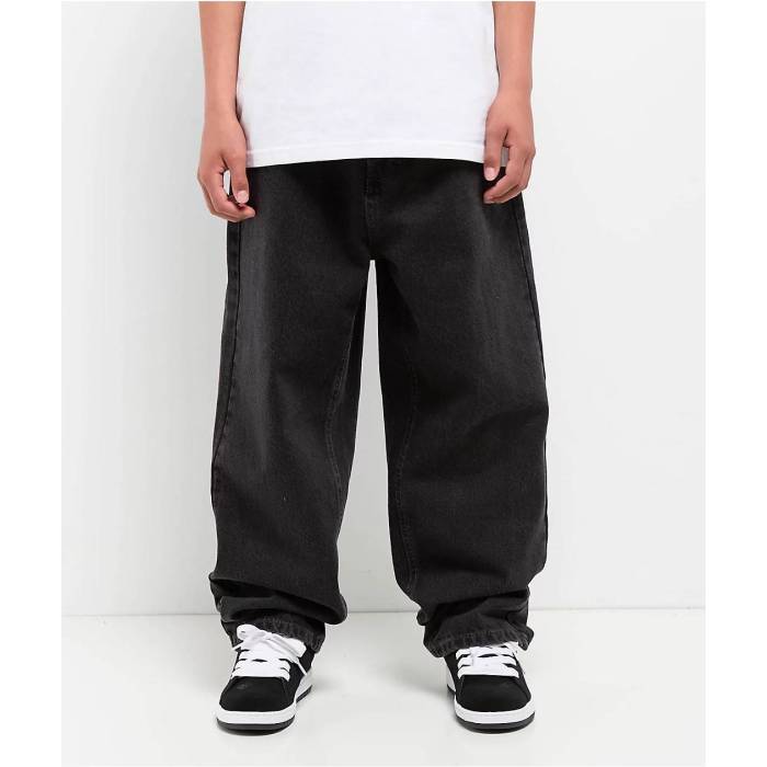 【★百貨店SALE★6/11真夜中2時迄】帝国 Empyre 【 Kids  Ultra Loose Shmutz Black Denim Jeans Kids\u0027 Black 】 ultra ウルトラ 黒いこと 黒いこと ジーンズ デニム 黒いこと 黒いこと