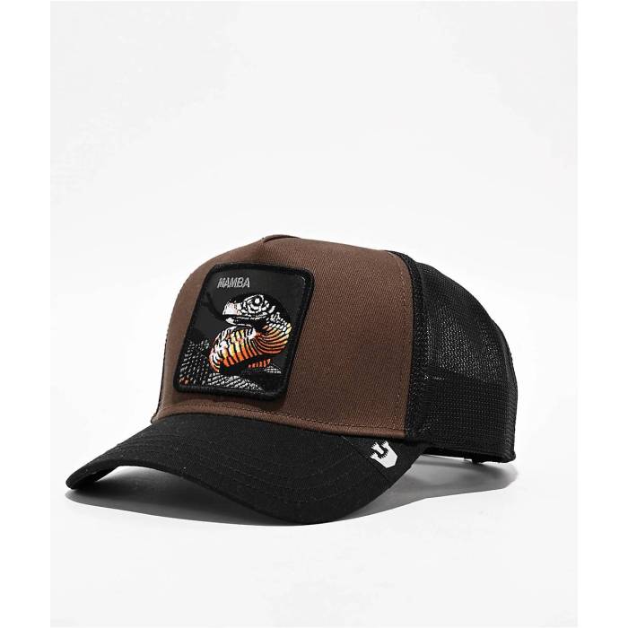 【★百貨店SALE★6/11真夜中2時迄】Goorin Bros. 【 Goorin Bros Mamba Black \u0026 Brown Trucker Hat Men\u0027s Black 】 マンバ 黒いこと 黒いこと 赤銅色 赤銅色 トラッカー メンズ 黒いこと 黒いこと