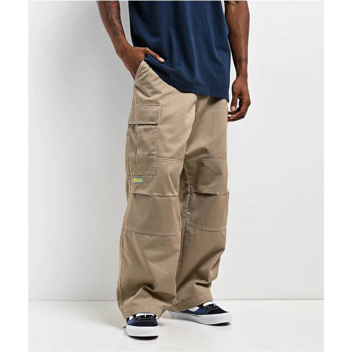エンパイア Empyre 【 Ultra Loose Khaki Cargo Skate Pants Men's Beige 】 ultra ウルトラ カーキ カーゴ Skate スケート メンズ ベージュ