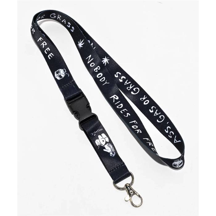 Melodie 【 Nobody Rides Black Lanyard Men's Black 】 黒色 ブラック メンズ 黒色 ブラック