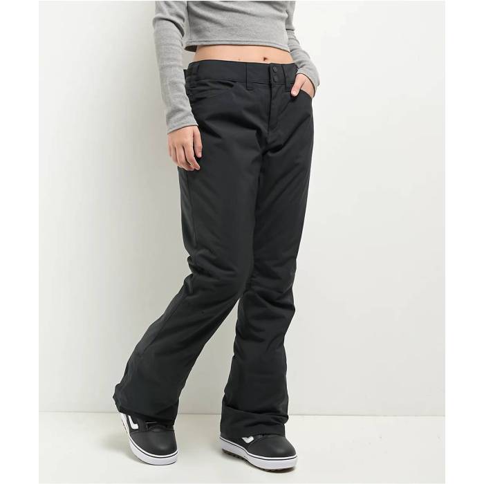 【★百貨店SALE★6/11真夜中2時迄】ロキシー Roxy 【 Women\u0027s Backyard True Black 10K Snowboard Pants 2025 Women\u0027s Black 】 レディース 黒いこと 黒いこと レディース 黒いこと 黒いこと