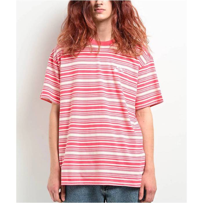 ナイキ Nike 【 Sb M90 Guava Stripe T-Shirt Men\u0027s Light Pastel Red 】 エスビー Stripe 縞模様 プルオーバー メンズ Red 赤・赤いこと