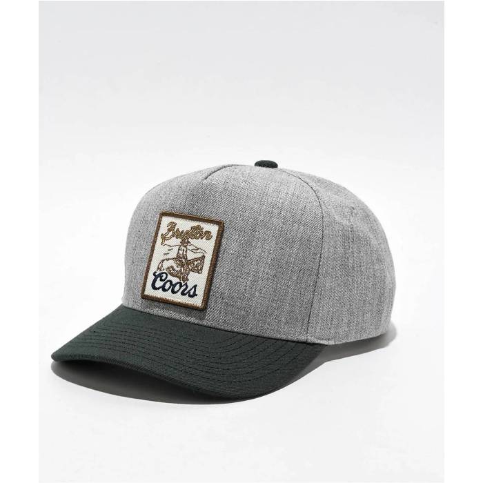 【★百貨店SALE★6/11真夜中2時迄】ブリクス米トン Brixton 【 X Coors Legends Grey Snapback Hat Men\u0027s Grey 】 薄墨色 薄墨色 Snapback スナップバック 御徒面子 メンズ 薄墨色 薄墨色