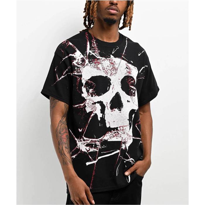 Terror Tales 【 Shattered Black T-Shirt Men's Black 】 黒色 ブラック Tシャツ メンズ 黒色 ブラック