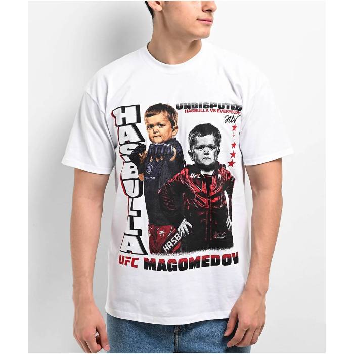 Ufc 【 Hasbulla White T-Shirt Men\u0027s White 】 白いこと 白いこと プルオーバー メンズ 白いこと 白いこと