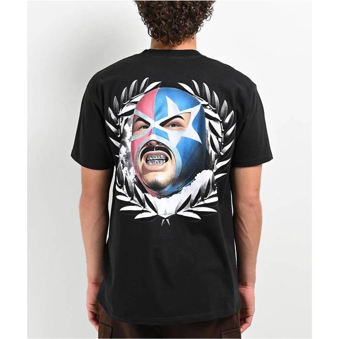【★百貨店SALE★6/11真夜中2時迄】Lonestar 【 By That Mexican Ot Crest Black T-Shirt Men\u0027s Black 】 黒いこと 黒いこと ティーシャツ メンズ 黒いこと 黒いこと