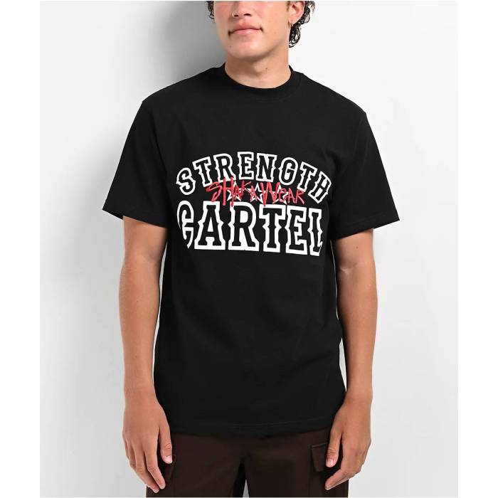 Shaka Wear 【 X Strength Cartel Max Heavyweight Black T-Shirt Men\u0027s Black 】 同盟罷工レングス マックス 黒いこと 黒いこと プルオーバー メンズ 黒いこと 黒いこと
