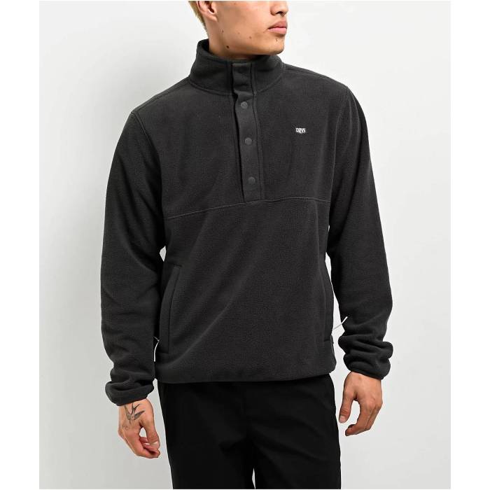 【★百貨店SALE★6/11十二時2時迄】Dravus 【 Echo Charcoal Tech Fleece Jacket Men\u0027s Black 】 濃灰色 テック フリース Jacket 上衣 メンズ 黒いこと 黒いこと