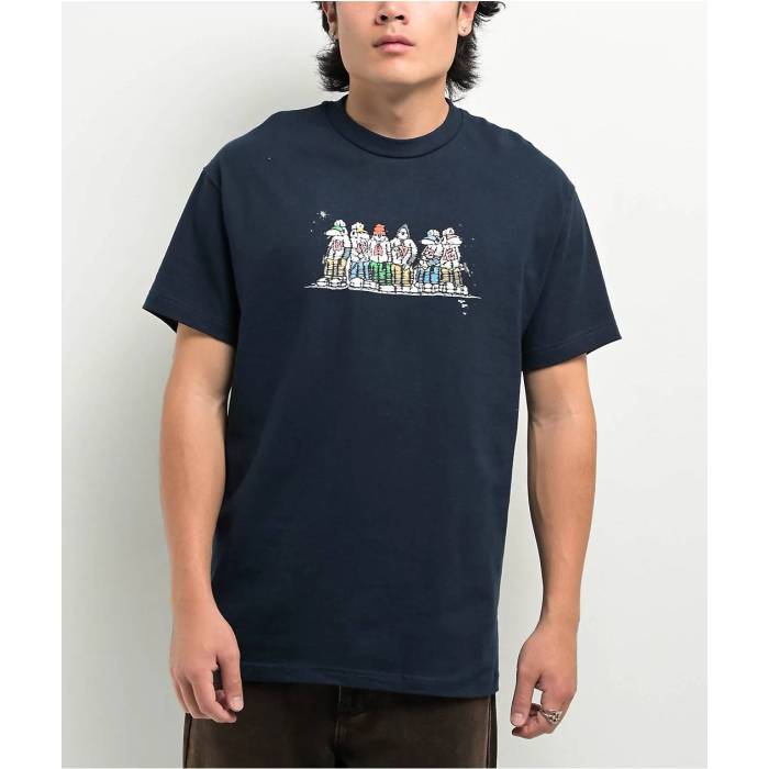 Bronze 56K 【 Dog Gang Navy T-Shirt Men\u0027s Navy 】 紺色 米国海軍 プルオーバー メンズ 紺色 米国海軍