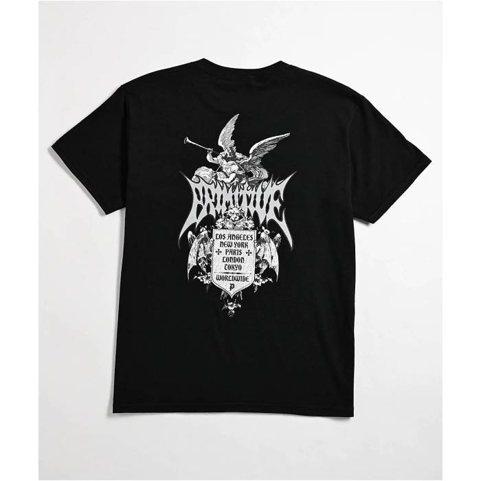 【★百貨店SALE★6/11真夜中2時迄】大時代 Primitive 【 Kids Triumph Black T-Shirt Kids\u0027 Black 】 黒いこと 黒いこと ティーシャツ 黒いこと 黒いこと