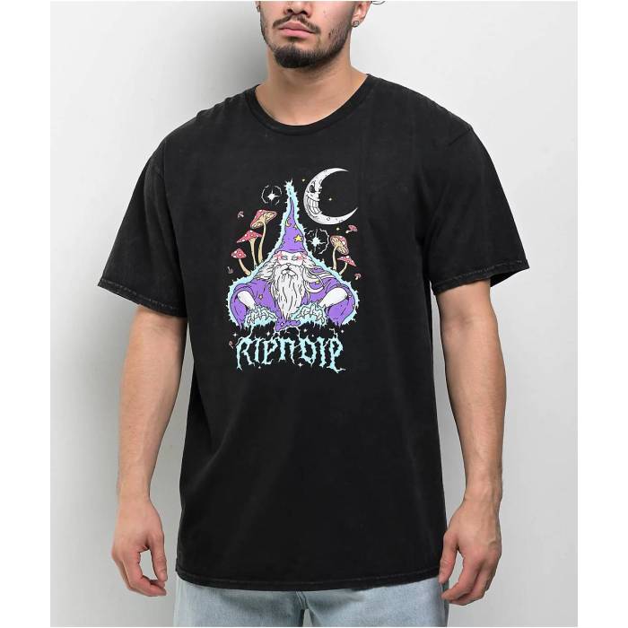 【★百貨店SALE★6/11十二時2時迄】リップンディップ Ripndip 【 Oracle Black Wash T-Shirt Men\u0027s Black 】 黒いこと 黒いこと プルオーバー メンズ 黒いこと 黒いこと