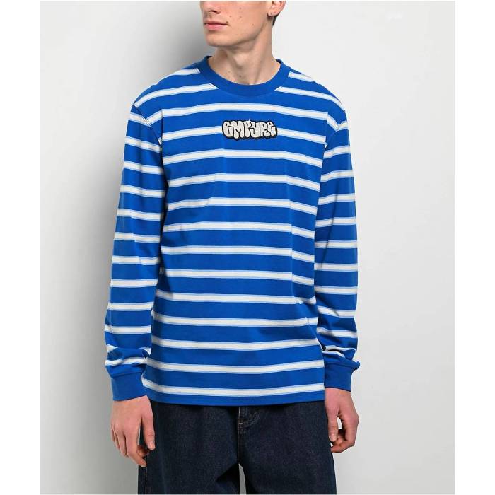 エンパイア Empyre 【 Logan Blue & White Stripe Long Sleeve T-Shirt Men's Blue 】 青色 ブルー 白色 ホワイト Stripe ストライプ Sleeve スリーブ Tシャツ メンズ 青色 ブルー|スニケス