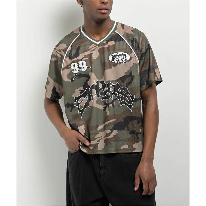 【★百貨店SALE★6/11真夜中2時迄】帝国 Empyre 【 All Cleen Camo Soccer Jersey Men\u0027s Multicolor 】 家鴨柄 Soccer 蹴球 ティーシャツ メンズ