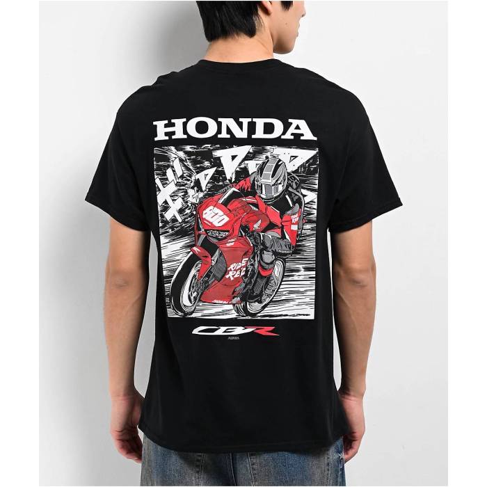 Honda 【 Cbr Enjoy Black T-Shirt Men Black 】 黒色 ブラック Tシャツ メンズ 黒色 ブラック