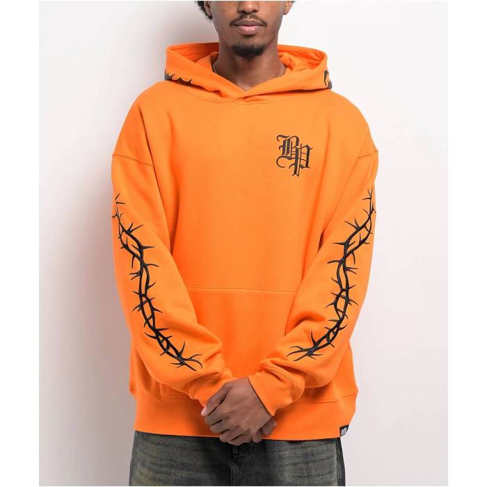 【★百貨店SALE★6/11十二時2時迄】Broken Promises 【 Renegade Orange Hoodie Men\u0027s Orange 】 orange 橙・オレンジ色 フーディー パーカー メンズ orange 橙・オレンジ色