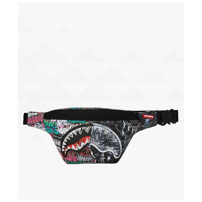 スプレイグラウンド Sprayground 【 Split Cybershark Fanny Pack Men Multicolor 】 メンズ
