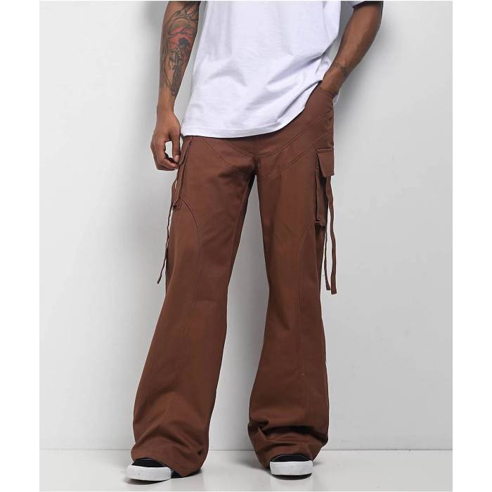 【★百貨店SALE★6/11十二時2時迄】アメリカンスティッチ American Stitch 【 Brown Wide Cargo Pants Men\u0027s Brown 】 赤銅色 赤銅色 積貨委託貨物 メンズ 赤銅色 赤銅色