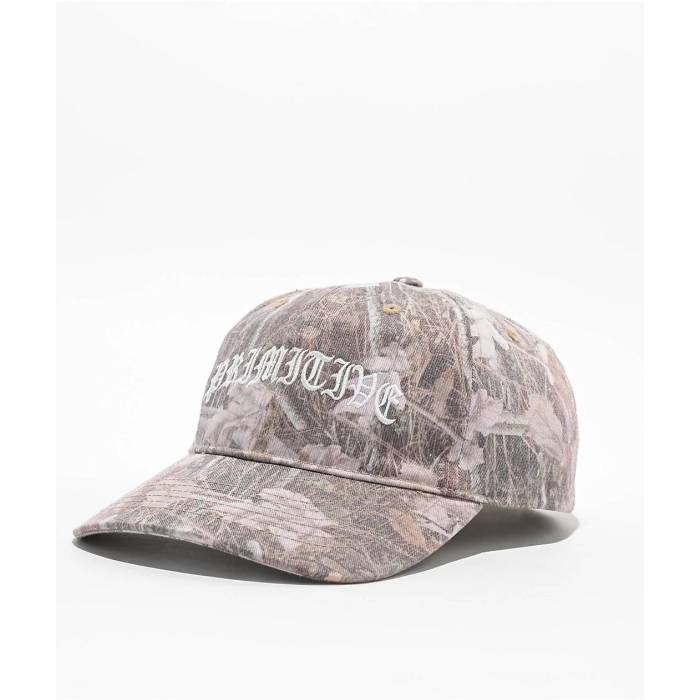 【★百貨店SALE★6/11真夜中2時迄】大時代 Primitive 【 Apex Camo Strapback Hat Men\u0027s Dark Green 】 合鴨柄 メンズ green 緑・緑であること