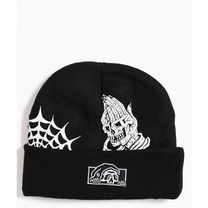 Lurking Class By Sketchy Tank 【 Flash Fold Black Beanie Men's Black 】 黒色 ブラック キャップ 帽子 メンズ 黒色 ブラック