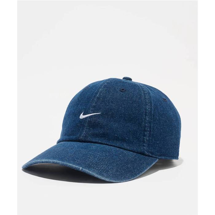 【★百貨店SALE★6/11真夜中2時迄】ナイキ Nike 【 Dad Unstructured Blue Denim Strapback Hat Men\u0027s Dark Blue 】 青碧 青碧 ジーンズ メンズ 青碧 青碧