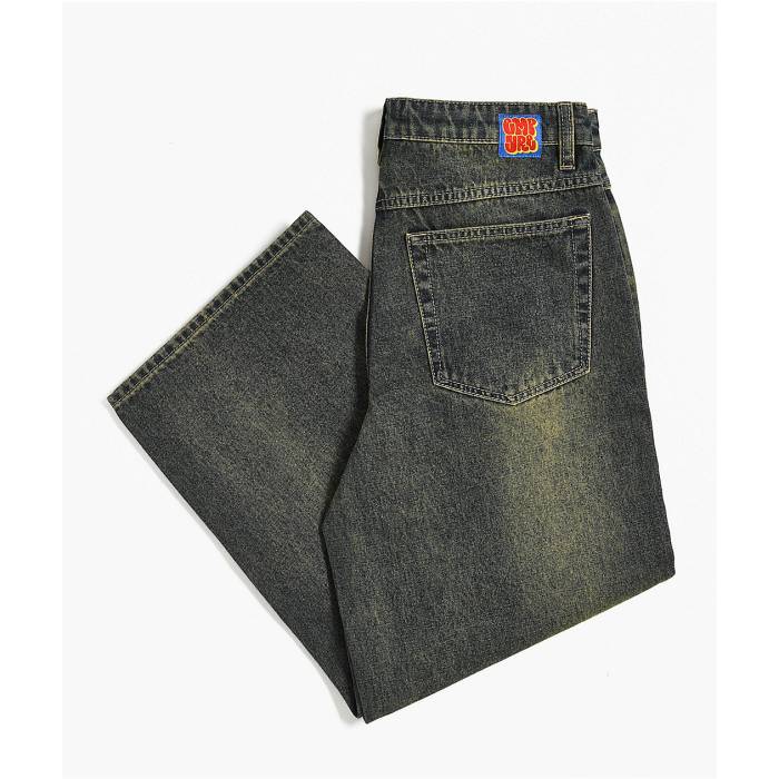 【★百貨店SALE★6/11真夜中2時迄】帝国 Empyre 【 Kids Palomino Blue Wash Ultra Wide Skate Jeans Kids\u0027 Blue 】 青碧 青碧 ultra ウルトラ Skate 滑る デニム 青碧 青碧