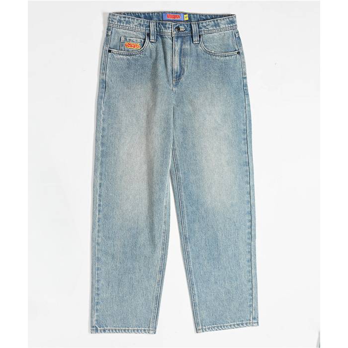 【★百貨店SALE★6/11真夜中2時迄】帝国 Empyre 【 Kids Ollie Blue Wash Loose Fit Skate Jeans Kids\u0027 Blue 】 青碧 青碧 Skate 滑る デニム 青碧 青碧