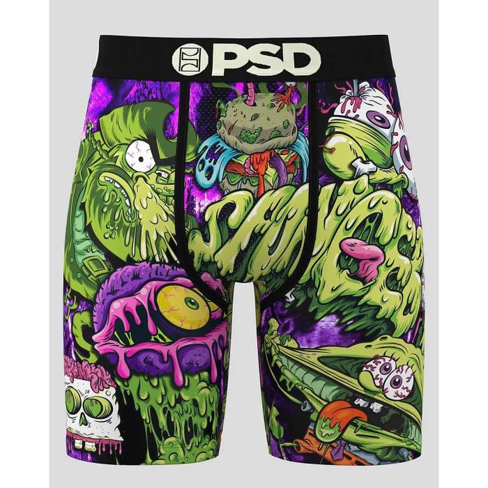 ピーエスディーアンダーウェア Psd Underwear 【 Psd X Spongebob Squarepants Scaries Boxer Briefs Men's Multicolor 】 スポンジボブ メンズ｜スニケス
