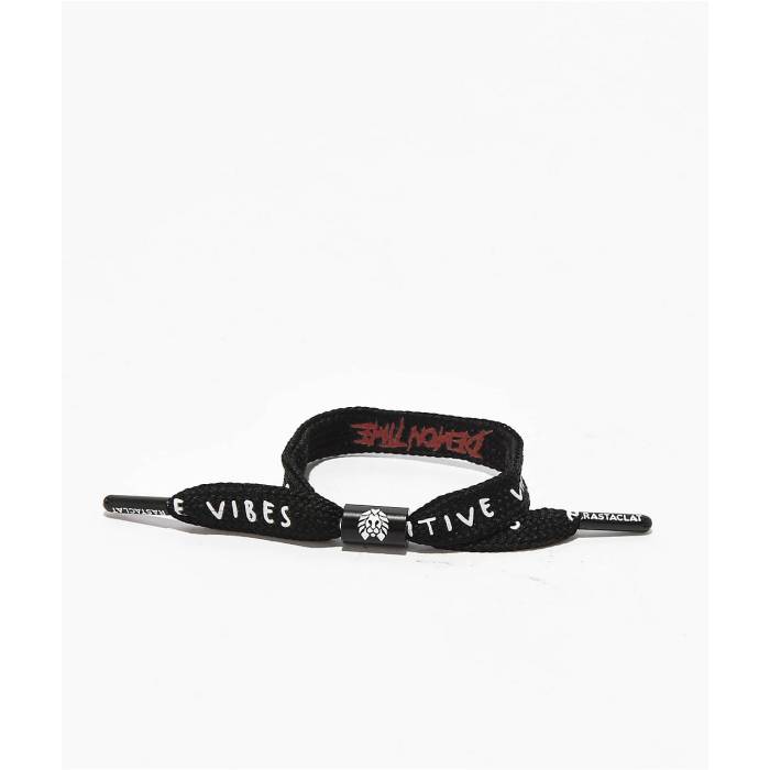【★百貨店SALE★6/11十二時2時迄】ラスタクラット Rastaclat 【 Demon Time Black Shoelace Bracelet Men\u0027s Black 】 一時停止 黒いこと 黒いこと 腕輪 メンズ 黒いこと 黒いこと