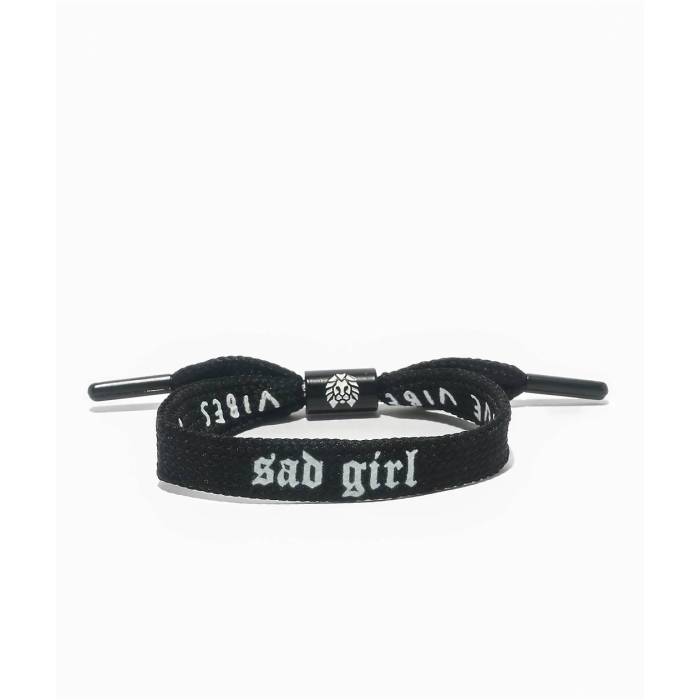 ラスタクラット Rastaclat 【 Sad Girl Black Shoelace Bracelet Women's Black 】 黒色 ブラック ブレスレット レディース 黒色 ブラック