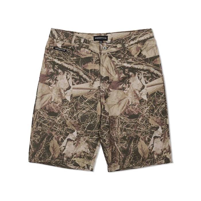 【★百貨店SALE★6/11夜夜中2時迄】元始的 Primitive 【 Shaw Camo Shorts Men\u0027s Multicolor 】 間鴨柄 さる股引き メンズ
