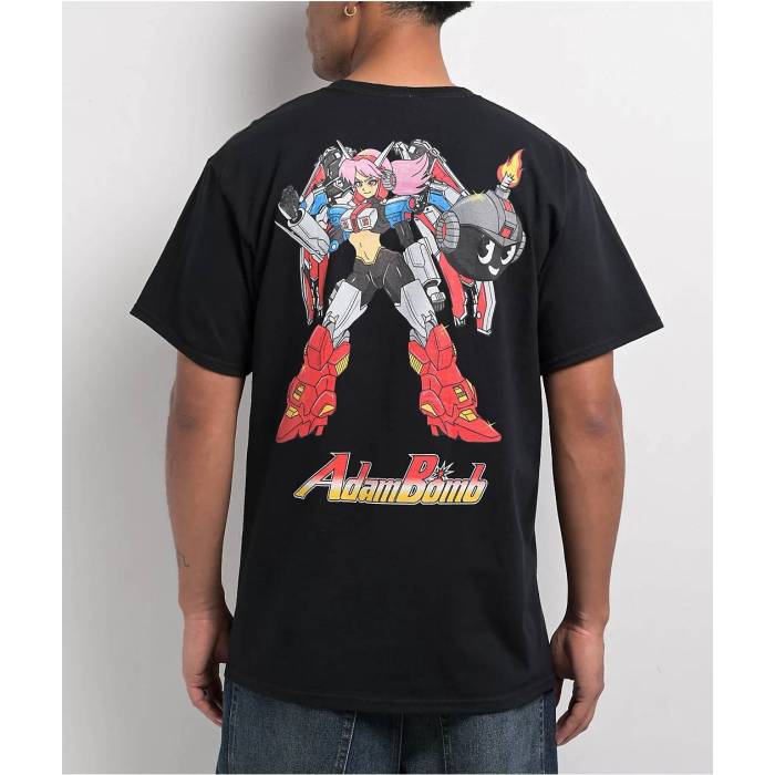 【★百貨店SALE★6/11真夜中2時迄】Adam Bomb 【 Final Boss Black T-Shirt Men\u0027s Black 】 黒いこと 黒いこと ティーシャツ メンズ 黒いこと 黒いこと
